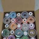 New brothread 25 Colors Variegated Polyester Embroidery Machine Thread Kit 500M (550Y) Compatible with Brother Janome Babylock Singer Pfaff Bernina Husqvaran Embroidery and Sewing Machines