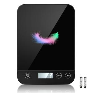 Digital Kitchen Scale, 22lb Capacity, Tempered Glass, Easy Tare Function, Large LCD Display, Perfect for Cooking, Baking, and Meal Prep