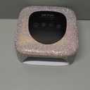 Rechargeable UV LED Nail Lamp, Cordless Nail Dryer for Gel Polish, UV Nail Lamp with 4 Timers Setting and LED Touch Screen, Professional Curing Lamp Light with 30 Beads for Salon and Home (Silvery)