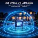 Large Solar Bug Zapper Outdoor for 4000 sq.ft Mosquito Zapper for Patio