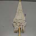 Handmade Lace Parasol Umbrella, Ivory, Victorian Style, 32 Inch
For Wedding, Bridal Party, Photo Props
