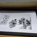 Americanflat 18x24 Poster Frame with Polished Plexiglass - Use as 12x18 Frame with Mat or Display 18x24 Photo Without Mat - Hudson Collection - Wide Picture Frames for Wall Display - Black