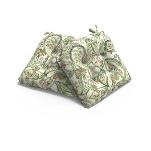 Patio Wicker Chair Cushions, All Weather Outdoor Tufted Chair Pads Pack of 1, 19 x 19 x 4 Inch U-Shaped Seat Cushions of Garden Furniture Decoration, Faylinn Shadow Paisley