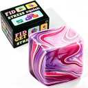 1 Pack Fidget Toys Squishy Stress Cube, Stress Balls for Kids Adults Squishies Stress Relief, Ice Squishy Cube Sugar Balls, Sensory Toys for Kids with Autism, Fidgets for Classroom Prize Toys (Purple)