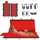 Red Light Therapy Mat Full Body with 1400 LEDs, 73.8"x33.8" Flexible Infrared Red Light Blanket for Home Use, Dual 660nm & 850nm, Adjustable Modes and Timer Control