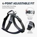 Dog Harness for Large Dogs with Back Clip, Galaxy Reflective, Black