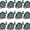 Litake Stage Lights Par Lights DJ Party Light Corded RGB 36 LED with DMX Controller Sound Activated Remote Control DJ Uplights for Events Wedding Party Club Bar Dance Gratulation Stage Lighting 12 PCS