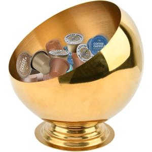 Coffee Pod Holder Large Capacity Coffee Pod Storage K Cup Organizer Espresso Pods Holder Espresso Capsule Storage for Counter(COLOR:gold)