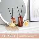 Mini Bud Vases Set of 12 As Wedding Centerpieces for Tables,Clear Bud Vases for Flowers,Small Flower Vases Suitable for Birthday Party,Anniversary,Wedding Reception,Baby Shower (Brown)