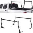 VEVOR Truck Ladder Rack, 49-73 in Width, Extendable Universal Cargo Rack, Heavy Duty Steel with 800 lbs Static Load Capacity, Ideal for Canoes, Surfboards, Ladders, Lumber, Tents, and Large Cargo