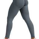 YEOREO SoftHue Hidden Scrunch Butt Workout Leggings for Women Lifting Seamless Mid Low Waist 25" Gym Fitness Yoga Pants with Tummy Control Electric Gray - S