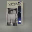 Calvin Klein Men's Cotton Stretch 3-Pack Boxer Brief (Large, Black, Blue Shadow, Cobalt Water)
