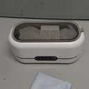 Ultrasonic Jewelry Cleaner, 48KHz Ultrasonic Cleaner Machine for Jewelry, Eyeglasses, Rings, Watch Strap, Dentures- Dual Cleaning Modes, 304 Stainless Steel Tank (White)