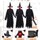 3PCS 5.6FT Halloween Decorations Outdoor Decor Witches Yard Holding Hands