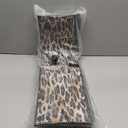 Stair Treads Seamless Leopard Texture Leopard Fur Animal Non-Slip Self Adhesive Step Carpet Runner Rug Stair Mats with Magic Tape for Indoor Outdoor Kids Dogs 30"x8"-13PCS