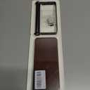 Rustic Toilet Paper Holder Wall Mount - 6.69"x2.95" Solid Wood Bathroom Tissue Paper Roll Hoder with 5.7" Stainless Steel Rod, Farmhouse Paper Towel Holder for Small Space