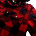 LeeHanTon Mens Flannel Jacket Heavyweight Sherpa Fleece Jackets Outdoor Hiking Casual Soft Warm Coat with Pockets (XL)