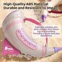 Outdoor Discovery Animal Caller for Kids Toddlers, Hunting Toys with 2 Modes & 30 Realistic Animal Sounds, Toys with 8" Horn and 5-Level Lights, Early Learning for Boys Girls (Pink)