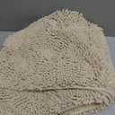 OLANLY Bathroom Runner Rugs 47x24, Extra Soft Absorbent Chenille Bath Rugs, Rubber Backing Quick Dry, Machine Washable Long Bath Mats for Bathroom Floor, Tub and Shower, Home Decor Accessories, Sand