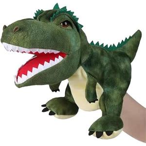 Dinosaur Hand Puppets for Kids, Hand Puppet Dinosaur Toys Puppets Dinosaur Plush Puppet Stuffed Puppet Story Toys Finger Puppets Dinosaur Toys for Kids 3 5 7 8 12, Dark Green