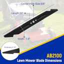 AB2100 21" Lawn Mower Blade, Replace for 3705938001,3 Pack Compatible with 56V Models LM2101/LM2100/LM2102SP/LM2142SP/LM2100SP