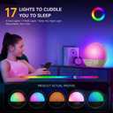 Geuuap Sunrise Alarm Clock White Noise Sound Machine for Bedroom | Natural Wake-Up Light with 30 Soothing Sleep Aids, Bluetooth Speaker, Dimmable Clock, Screen-Free Design for Baby Adults Kids-Khaki