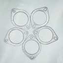 3 x 3 Inch Exhaust Gasket 2 Bolt for 3 Inch Muffler Flange Manifold 120-07610-0002 High Temperature 5 Pcs