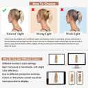 Clip in Ponytail Extension Dirty Blonde 18 Inch Pony Tails Hair Extensions for Women Long Straight Curly Tail Ponytail Hair piece Synthetic Fake Versatile Pony
