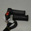 Electric Twist Throttle Grips, Electric Scooter Three Speed Throttle Handlebar, LED Battery Voltage Display Electric Bike Throttle Accelerator Aluminium Speed Control