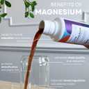 GLDN Magnesium Liquid Syrup - Nighttime Magnesium Glycinate with Rejen Fulvic Acid for Improved Absorption Key Electrolytes and L-Theanine for Sleep and Cortisol Support - Peach Iced Tea (16 fl.oz). BBD: 11/2027