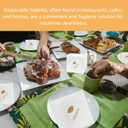 [400 Count - 5 x 5 Inch Folded] Fashion Cocktail Napkins, Dessert, Beverage Disposable Napkins, 3-Ply, Bulk White Napkins, Wedding, Bar, Restaurant or Party Napkins - 10x10 Inch Unfolded (Gold)