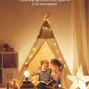 besrey Teepee Tent for Kids with Light & Mat, Toddler Tents Indoor Play Tent Playhouse, Toddler Tipi Cotton, tee Pee Tents for Kids Indoor, Boys & Girls Teepee,Children Room Playhouse, 47"D x 47"W x 59"H