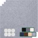 Carpet Tile 20 Pack 23.6 X 23.6 Self Adhesive Carpet Floor Tiles Anti-Slip Squares Peel and Stick Floor Tilel DIY Installation for Bedroom(Light Grey)