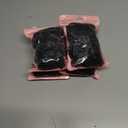 4 x Hair Ties No Damage for Women & Girls  100PCS Elastic Bands  Strong Ouchless Ponytail Holders  Non Slip Stretchy for Thin, Medium, Thick & Curly Hairs, 4mm Black