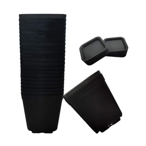 3 Inch Black Nursery Pot Flower Pots Square Plastic Plant Pot Plastic Starter Pots with Saucer Basket Indoor Outdoor for Your Room,Garden Office and Balcony Decor
Amazon's Choice