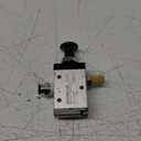 Baomain Pneumatic Air Hand Solenoid Valve 3 Way 2 Position Pneumatic Air Manual Control 1/4" PT 3R210-08