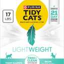 Purina Tidy Cats LightWeightFree and Clean Unscented, Multi-Cat, Clumping, 99.9 Percent Dust Free Cat Litter - 17 lb. Box