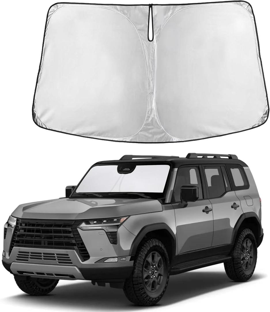 Autovir Windshield Sun Shade Fit for 2024 2025 Lexus Gx550 | Sunshade, Front Car Window Shades Sun Visor, Blocks UV Rays & Heat, Car Accessories