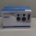 Sanyun SW208 3" Active Bluetooth 5.0 Bookshelf Speakers – 60W Carbon Fiber Speaker Unit - Built-in 24bit DAC Dynamic 3D Surround Sound 2.0 Computer PC Monitor Gaming (Pair, White)