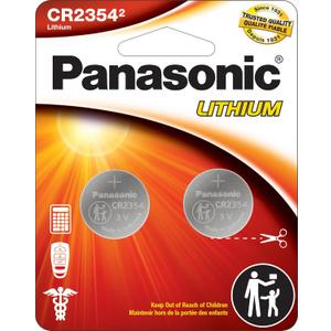 Panasonic CR2354 3.0 Volt Long Lasting Lithium Coin Cell Batteries in Child Resistant, Standards Based Packaging, 2-Battery Pack
