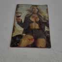 Original Vintage Design Wall Art Print Poster,Hot Girl A Motorcycle And, Funny Retro Classic Art Wall Decoration, Garage Bar Tin Metal Signs Artwork