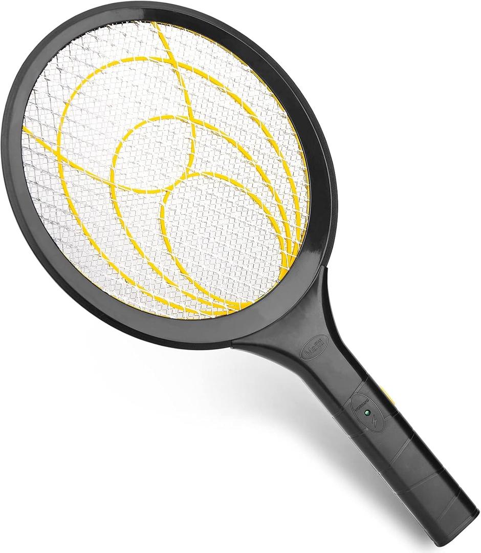 mafiti Fly Swatter Electric, Battery Powered Fly Killer Mosquito Zapper Bug Zapper Racket for Indoor Outdoor, Black