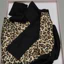 YFONG 100% 22 Momme Mulberry Silk Bonnet for Sleeping Women, Larger Double Layer Silk Hair Wrap for Curly Short Long Hair, Non-Slip Sleep Cap Turban with Elastic Tie Band (Leopard)