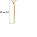 2 x MECCANIXITY 200Pcs Gold Iron Eye Pins 16mm 21 Gauge/0.7mm Eye Pins for Jewelry Making Findings DIY Craft Necklaces Bracelets Earrings Head Pins