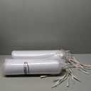 D-Shaped Chair Cushions, 2" Thick Dining Chair Pads with Ties and Removable, Machine-Washable Cover, 17" x 16", Set of 4, Oatmeal Beige