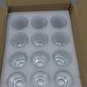 Ruckae 24 Pack 1 OZ Shot Glasses Set Shot Glass with Heavy Base Clear Shot Glasses Bulk for Whiskey (Transparent-Cone Shaped)