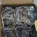 6 Pack 60LED Christmas Battery Operated Fairy Lights with Remote, 8 Modes String Lights with Timer, Dimmable, Memory Function, Waterproof Twinkle Lights for Outdoor Indoor Christmas Decor(Warm White)