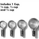 OXO Good Grips 4 Piece Stainless Steel Measuring Cups with Magnetic Snaps