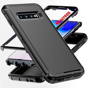 AYMECL for S10 Case,[Military Grade] 3 in 1 Full Body Shockproof Dust/Drop Proof Heavy Duty Protection Cover,for Samsung Galaxy S10 6.1 Inch,Black