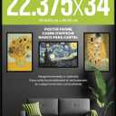 Allposters Standard Poster Frame (22.4 x 34), Black, 22.375" X 34" X 0.25"